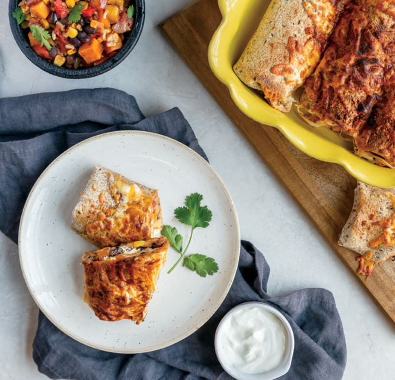 sweet potato enchiladas